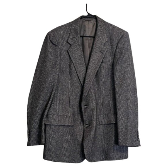 Vintage Christian Dior Monsieur Men Sport Coat Stripe Wool Academia Career